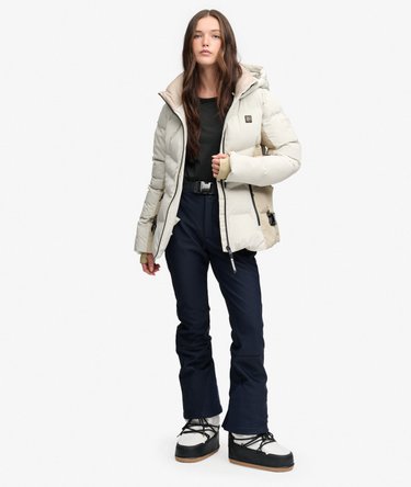 Luxe Belted Ski Padded Jacket Image 3