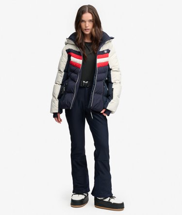 Luxe Chevron Ski Steppjacke Image 4
