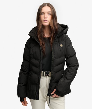 Luxe Belted Ski Padded Jacket Image 1