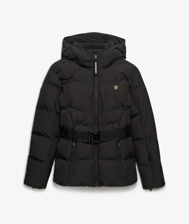 Luxe Belted Ski Padded Jacket Image 8