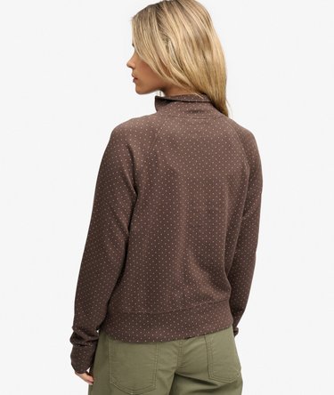 Polka Dot Track Top Relaxed Pasvorm Image 5