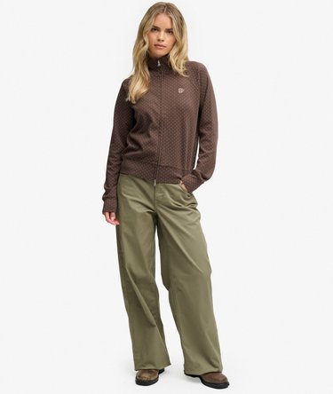 Polka Dot Track Top Relaxed Pasvorm Image 3