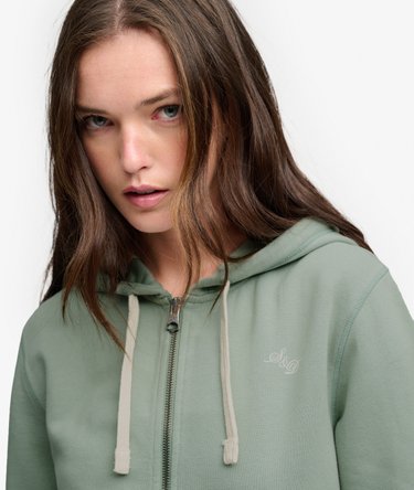 Athletic Essentials Crop Hoodie met rits Relaxed pasvorm Image 4