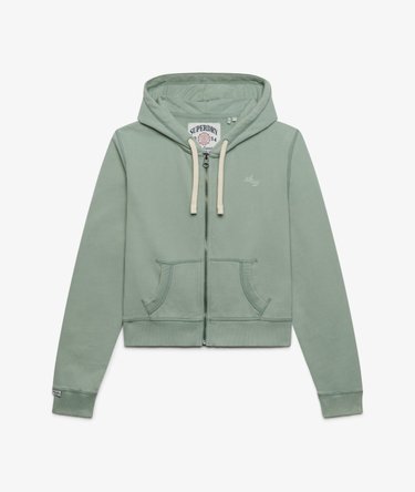 Athletic Essentials Crop Hoodie met rits Relaxed pasvorm Image 7