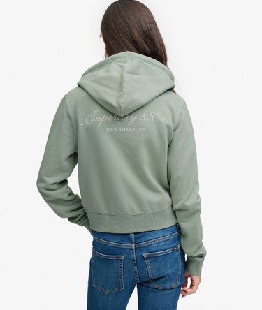 Athletic Essentials Crop Hoodie met rits Relaxed pasvorm Image 5