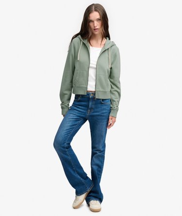 Athletic Essentials Crop Hoodie met rits Relaxed pasvorm Image 3