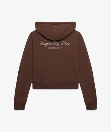 Athletic Essentials Crop Hoodie met rits Relaxed pasvorm Image 8