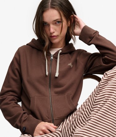 Athletic Essentials Crop Hoodie met rits Relaxed pasvorm Image 1