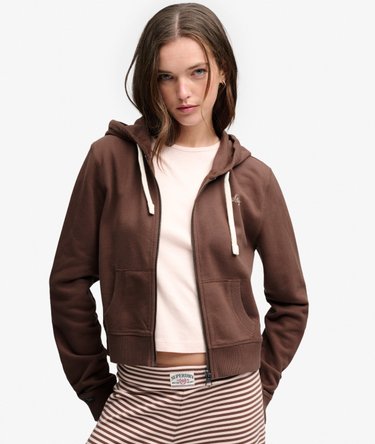 Athletic Essentials Crop Hoodie met rits Relaxed pasvorm Image 2