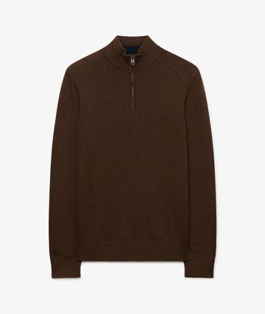 Pull Cotton Half Zip coupe ajust&eacute;e Image 7