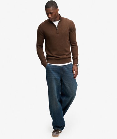 Pull Cotton Half Zip coupe ajust&eacute;e Image 3