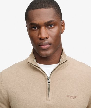 Pull Cotton Half Zip coupe ajust&eacute;e Image 4