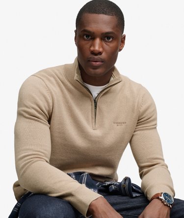 Pull Cotton Half Zip coupe ajust&eacute;e Image 1