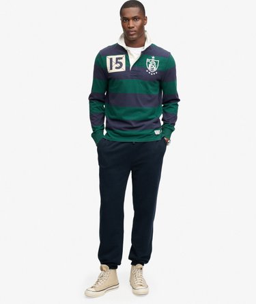 Polo Monogram Stripe coupe d&eacute;contract&eacute;e Image 3