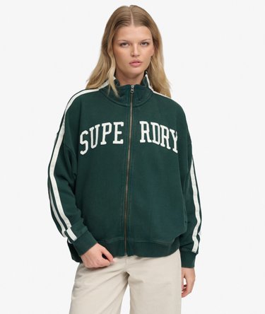 Athletic Essentials Applique Loose Zip Track Top Image 2
