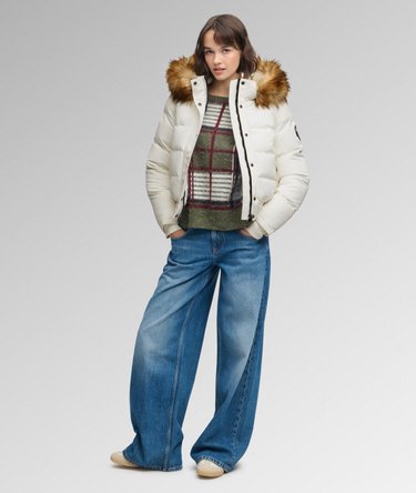 Veste Bomber Everest &agrave; Capuche Coupe Ajust&eacute;e Image 4