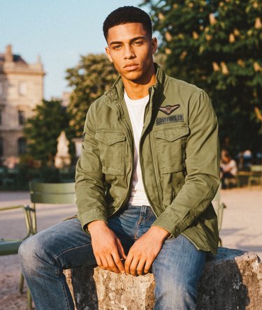 Patched Military M65 Jacket Image 1
