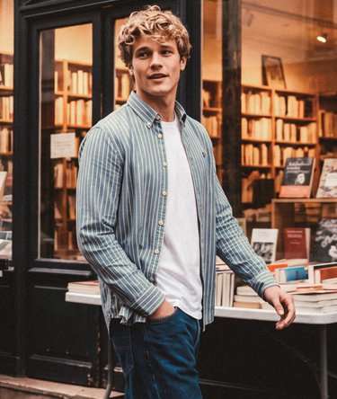 Preppy Oxford Long Sleeve Shirt Image 1