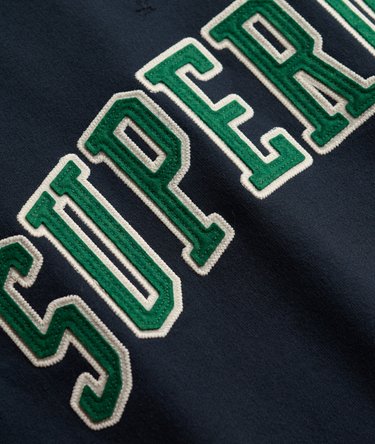 Athletic Applique Relaxed Crew Sweatshirt Image 6