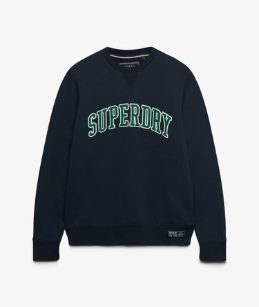 Athletic Applique Relaxed Crew Sweatshirt Image 7