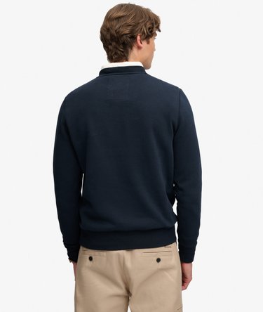 Athletic Applique Relaxed Crew Sweatshirt Image 5