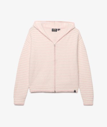 Brushed Knit Zip Through Cardigan Image 8