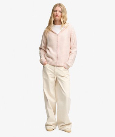Brushed Knit Zip Through Cardigan Image 4