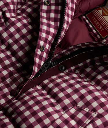 Everest Check Hettegenser Bomber Jas Slanke Pasvorm Image 7
