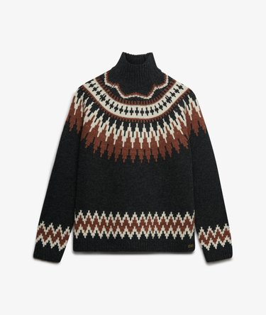Pull &agrave; Col Montant Fairisle Image 7