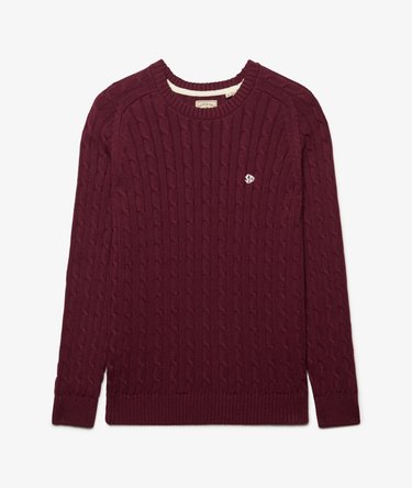 Pull Cable Knit coupe d&eacute;contract&eacute;e Image 7