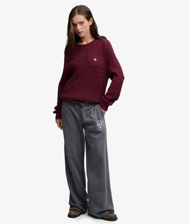 Pull Cable Knit coupe d&eacute;contract&eacute;e Image 3