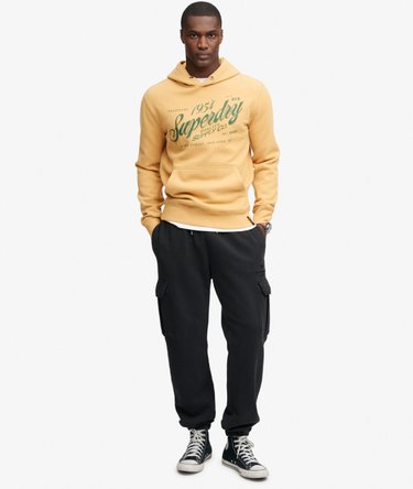Vintage Script Kapuzenpullover lockere Passform Image 3