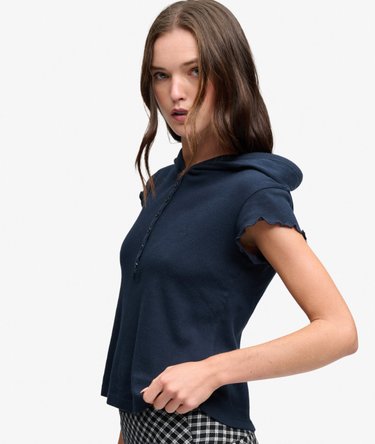 Hoodie T-shirt met slanke pasvorm Image 2