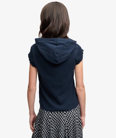 Hoodie T-shirt met slanke pasvorm Image 5