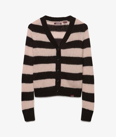 Brushed V-Neck Lightweight Cardigan Image 7