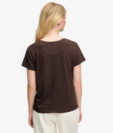 T-shirt Studios Slub con Logo Ricamato Image 5