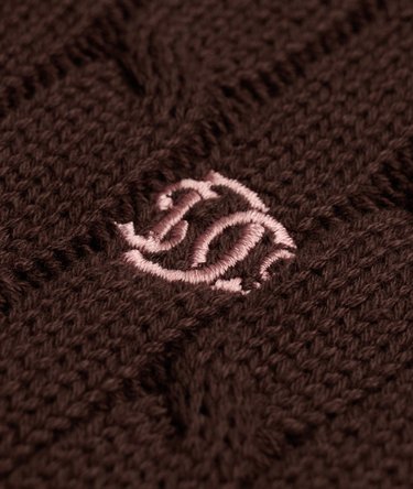 Cotton Cable Zip Up Hoodie Image 6