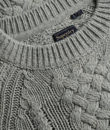 Pull en maille m&eacute;lang&eacute;e en laine Image 6