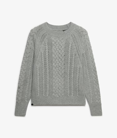Pull en maille m&eacute;lang&eacute;e en laine Image 7