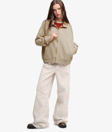Crest Embroidered Track Top Oversized-Passform Image 3