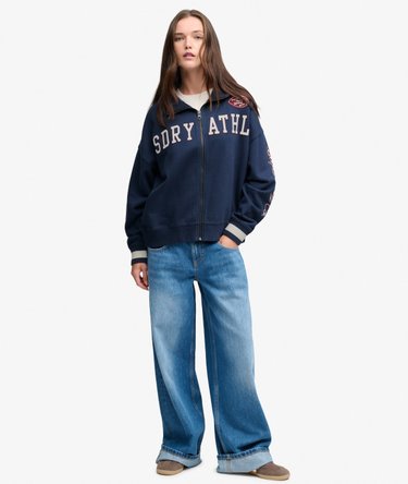 Athletic Track Top oversized pasvorm Image 3