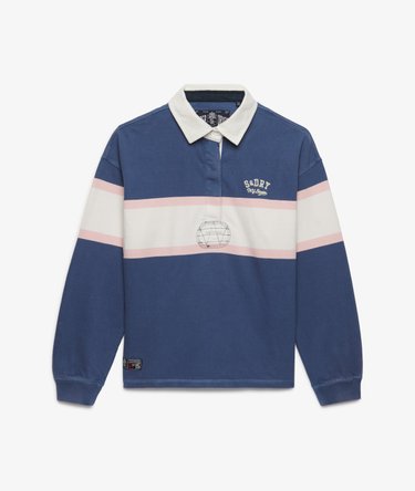 Rugby Top Heritage Stripe Corte Oversize Image 7