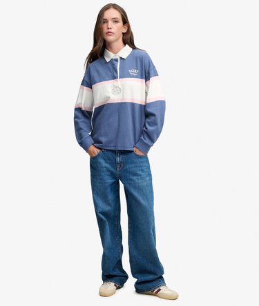 Rugby Top Heritage Stripe Corte Oversize Image 3