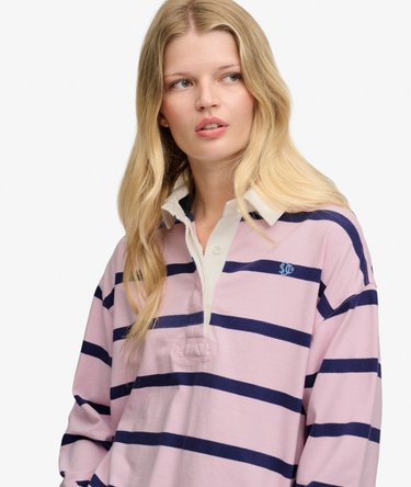 Rugby Top Heritage Stripe Corte Oversize Image 4