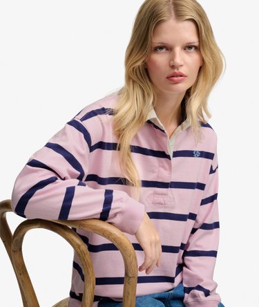 Rugby Top Heritage Stripe Corte Oversize Image 2
