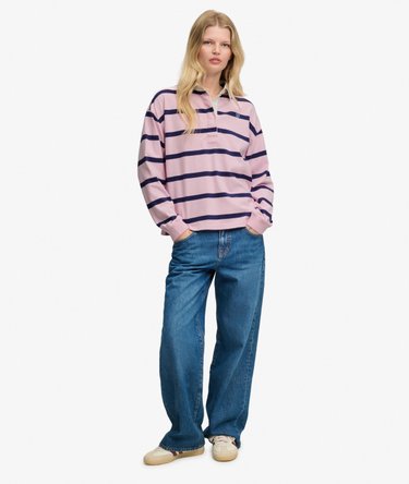 Rugby Top Heritage Stripe Corte Oversize Image 3