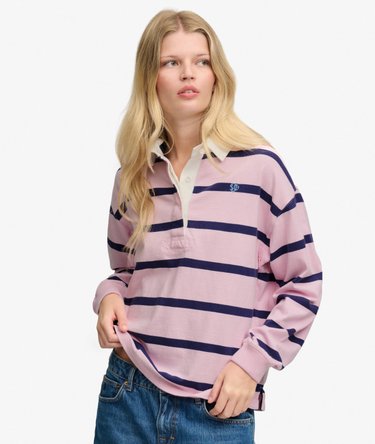 Rugby Top Heritage Stripe Corte Oversize Image 1