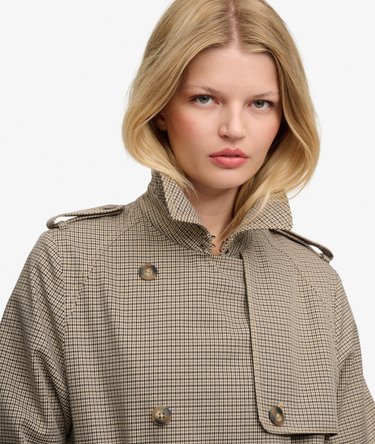 Trench-coat &agrave; micro-carreaux Image 5