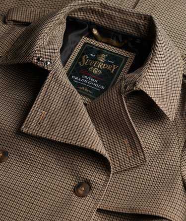 Trench-coat &agrave; micro-carreaux Image 8