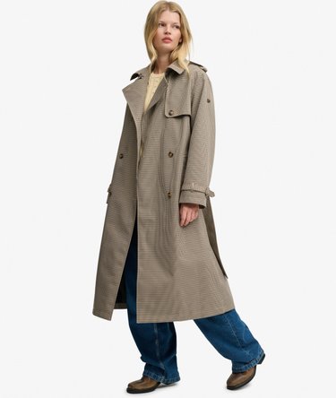 Trench-coat &agrave; micro-carreaux Image 2